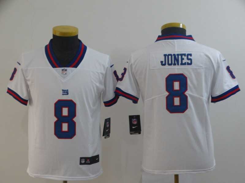 Youth Nike Giants 8 Daniel Jones White Color Rush Limited Jersey,We sell and wholesale Youth Nike Giants 8 Daniel Jones White Color Rush Limited Jersey on line form chian!